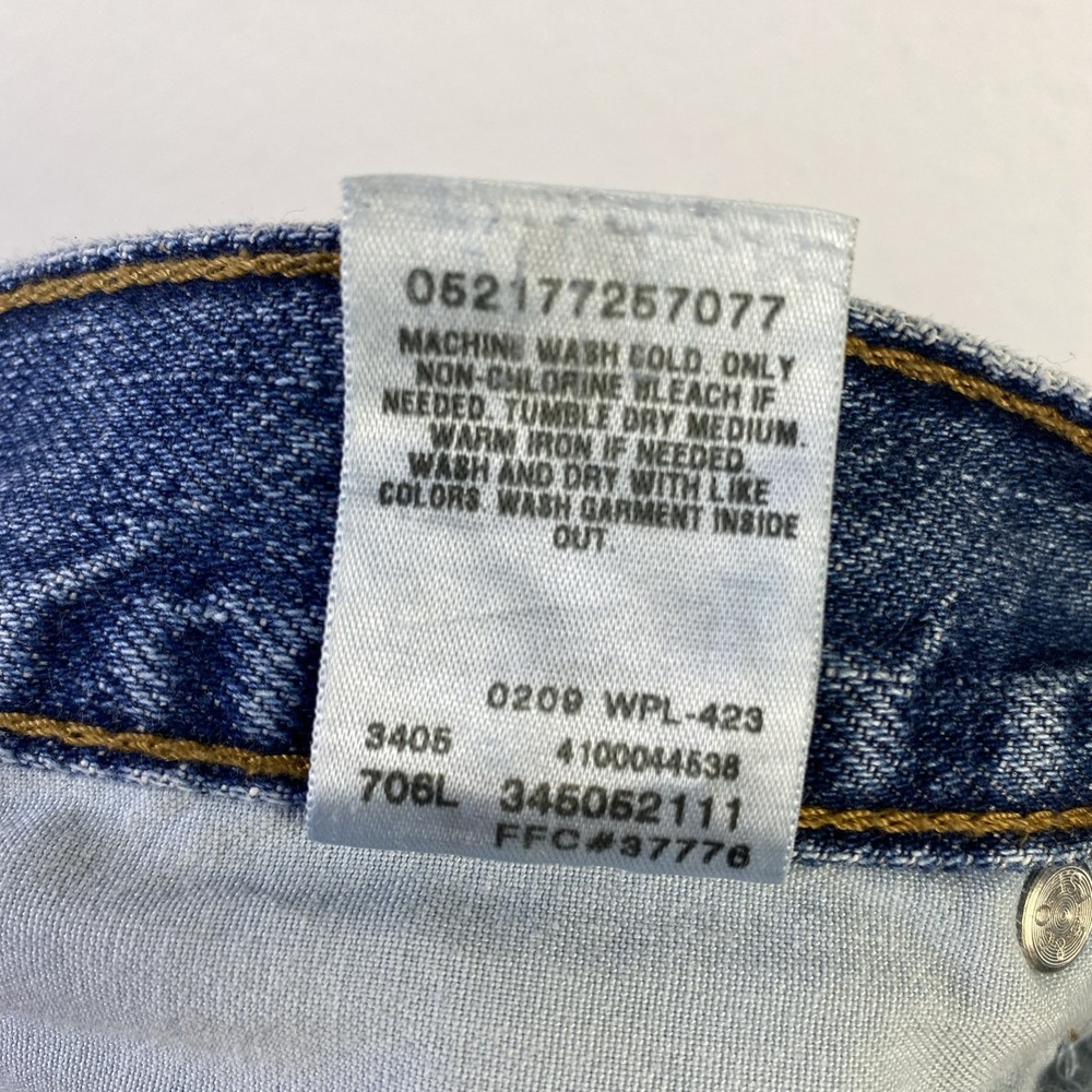 VTG Levis 505 Shorts Men 36 Blue Denim Regular Fit Straight Cotton Y2K 90s - Picture 8 of 12